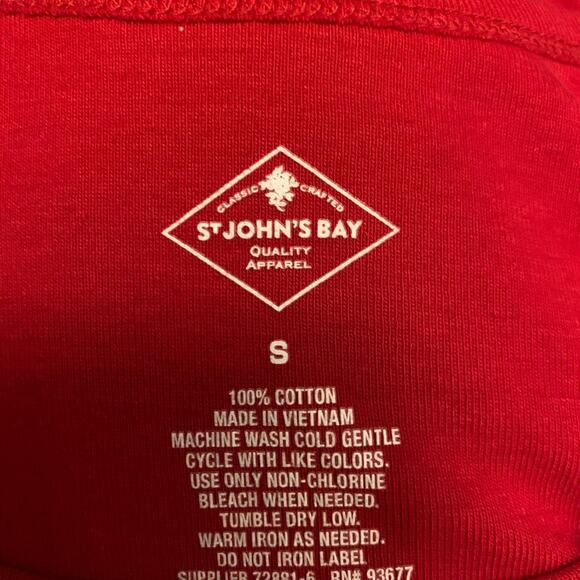 ?St. John’s Bay Red Tank Top Size Small - Picture 3 of 3